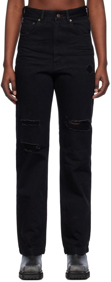 Jeans We11done Distressed Jeans Musta | WD-DP0-24-330-W-BK, 0
