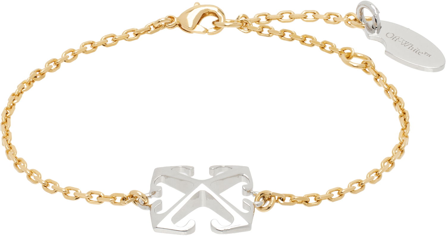 Rannerengas Off-White Off-White Arrow Chain Bracelet Metallinen | OWOA12NS25MET0017672, 0