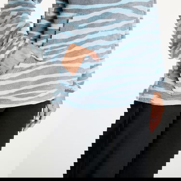 Huppari Horsefeathers Melia Sweatshirt Zebra M Turkoosi | TW040B, 2