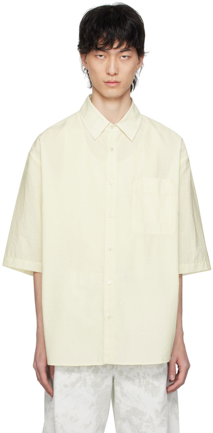 Paita LEMAIRE Lemaire Double Pocket  Shirt Keltainen | SH1079 LF1234