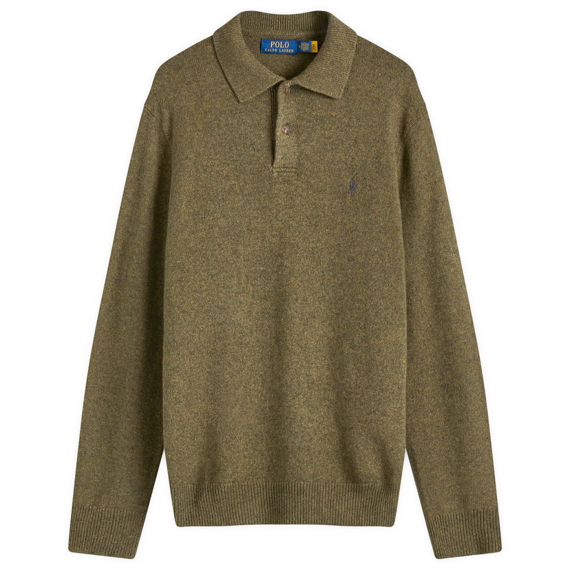 Villapaita Polo by Ralph Lauren Polo Ralph Lauren Standard Fit Long Sleeve Knit Polo Vihreä | 710955908002