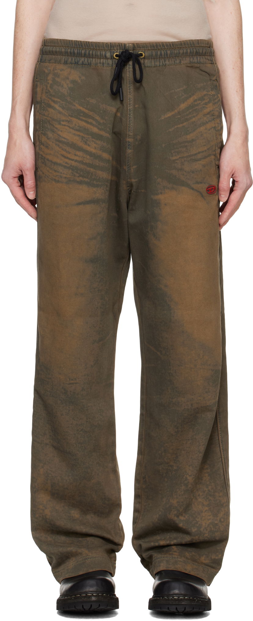 Verryttelyhousut Diesel D-Martians-S Track Sweatpants Ruskea | A13142-068NG-01