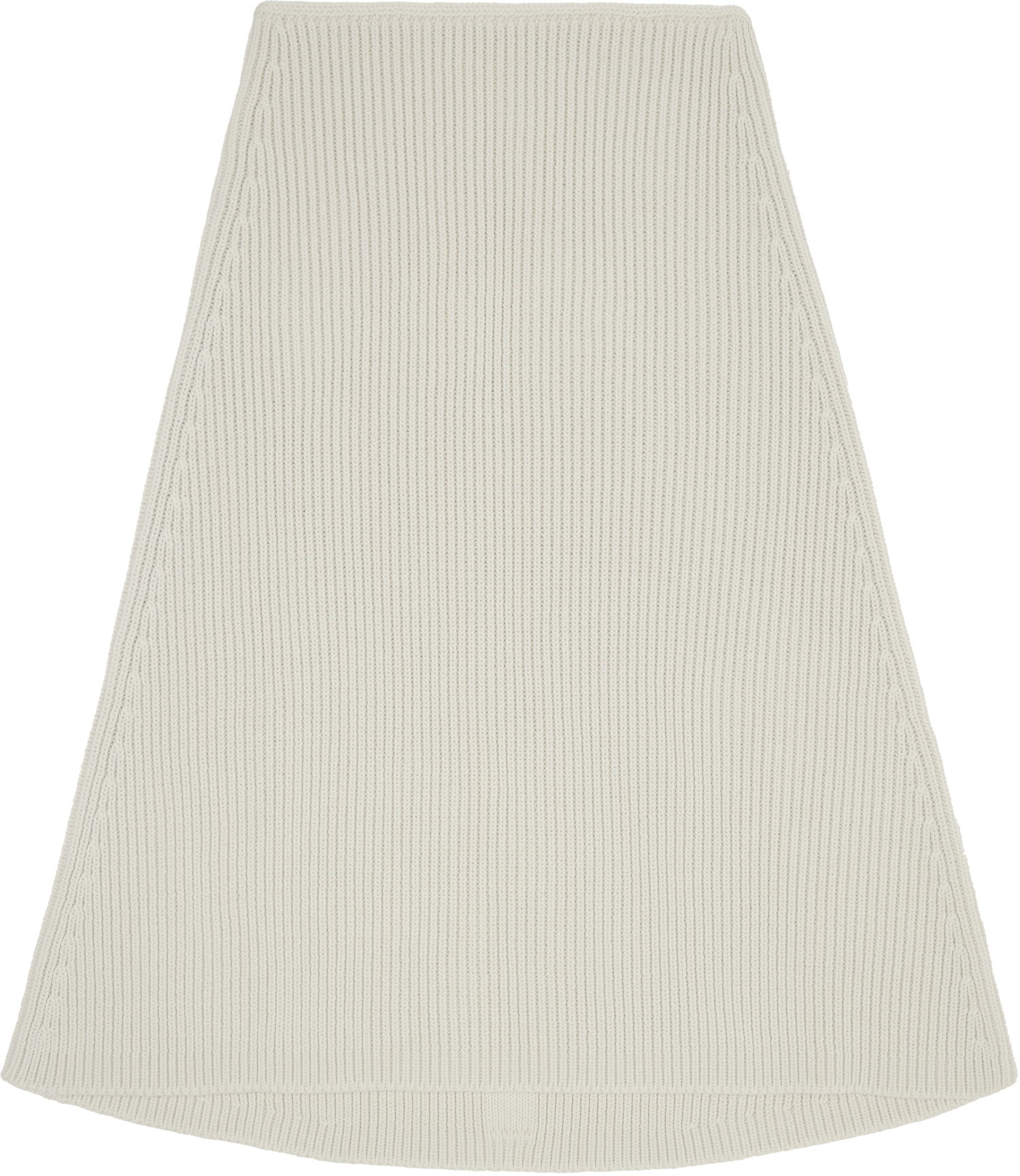 Hame Rick Owens Rick Owens Concordians Ribbed Knit A-line Skirt Valkoinen | RR02E1491 KWVH, 0