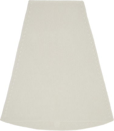 Hame Rick Owens Rick Owens Concordians Ribbed Knit A-line Skirt Valkoinen | RR02E1491 KWVH, 0