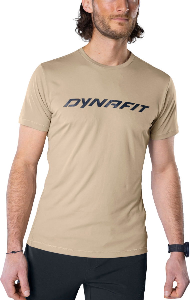 T-paita Dynafit Traverse T-Shirt Short Sleeve With Print Beige | 08-0000070670-5260