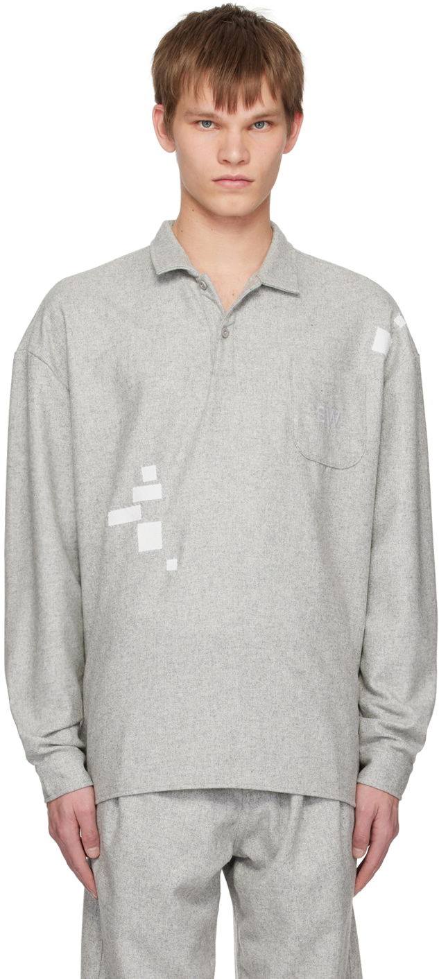 Poolopaita Saintwoods Patches Polo Shirt Harmaa | SW01610