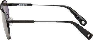 Aurinkolasit Jacquemus Aviator Sunglasses Musta | JAC67C2SUN, 2