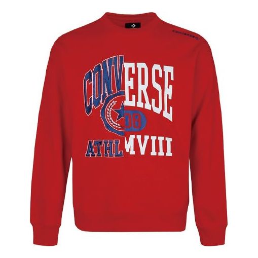 Villapaita Converse Converse Logo Sweatshirt Punainen | 10018354-A02