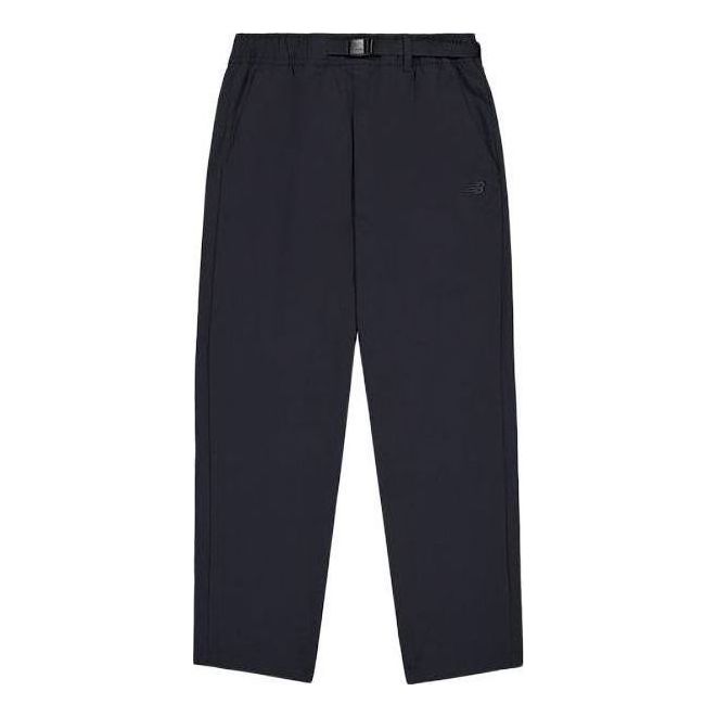 Housut New Balance Woven Logo Pants Tummansininen | AMP42311-BK