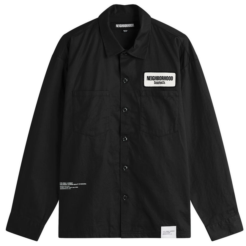 Paita Neighborhood Classic Work Shirt Musta | 251TSNH-SHM03-BLK