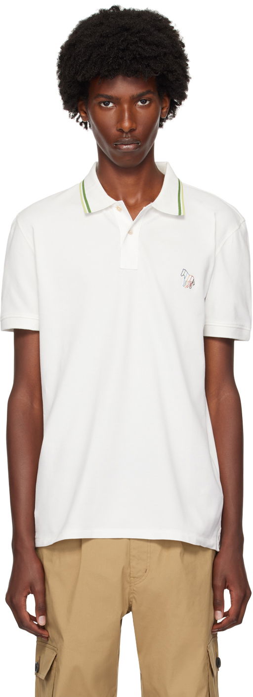 Poolopaita Paul Smith PS Paul Smith Zebra Polo Valkoinen | M2R-151LE-N21511-02A