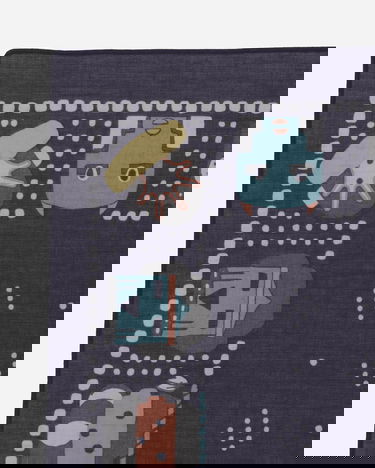 Huivi KAPITAL Selvedge Bandana with Kachina Print Tummansininen | EK-1169BA 2, 3