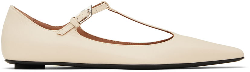 Vaatteet The Attico Attico Juno Ballerina Flats Beige | 250WSH00858 LBT116AA