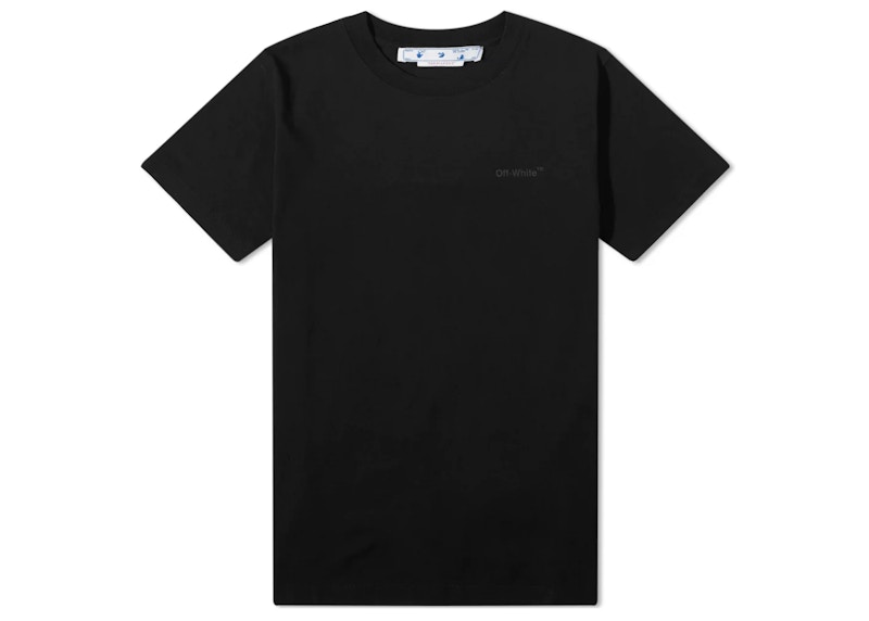 T-paita Off-White T-Shirt Slim Diagonal Tab Musta | OMAA027C99JER0011010
