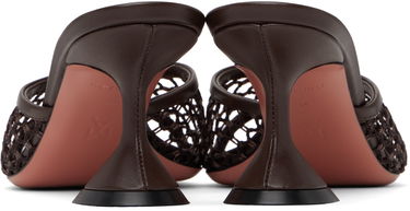 Kengänhoito Amina Muaddi Amina Muaddi Lupita Net 70 Heeled Sandals Valkoinen | LUPITA NET 70, 4