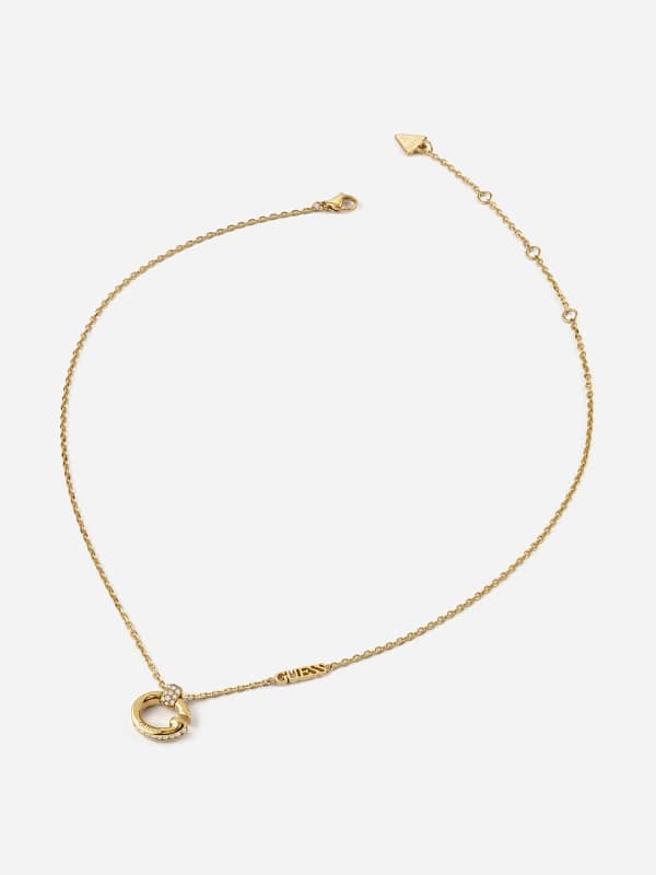 Kaulakoru GUESS Golden Chain With Crystal G Letter Pendant Metallinen | JUBN04518JW, 0