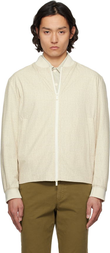 Bomber-takki BOSS BOSS Slim-Fit Bomber Jacket Beige | 50539477, 0