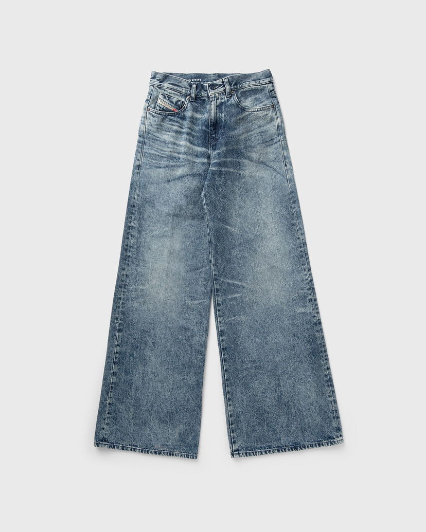 Jeans Diesel 1978 D-AKEMI-FSH Distressed Wide Leg Jeans Sininen | A21499-007DA-01