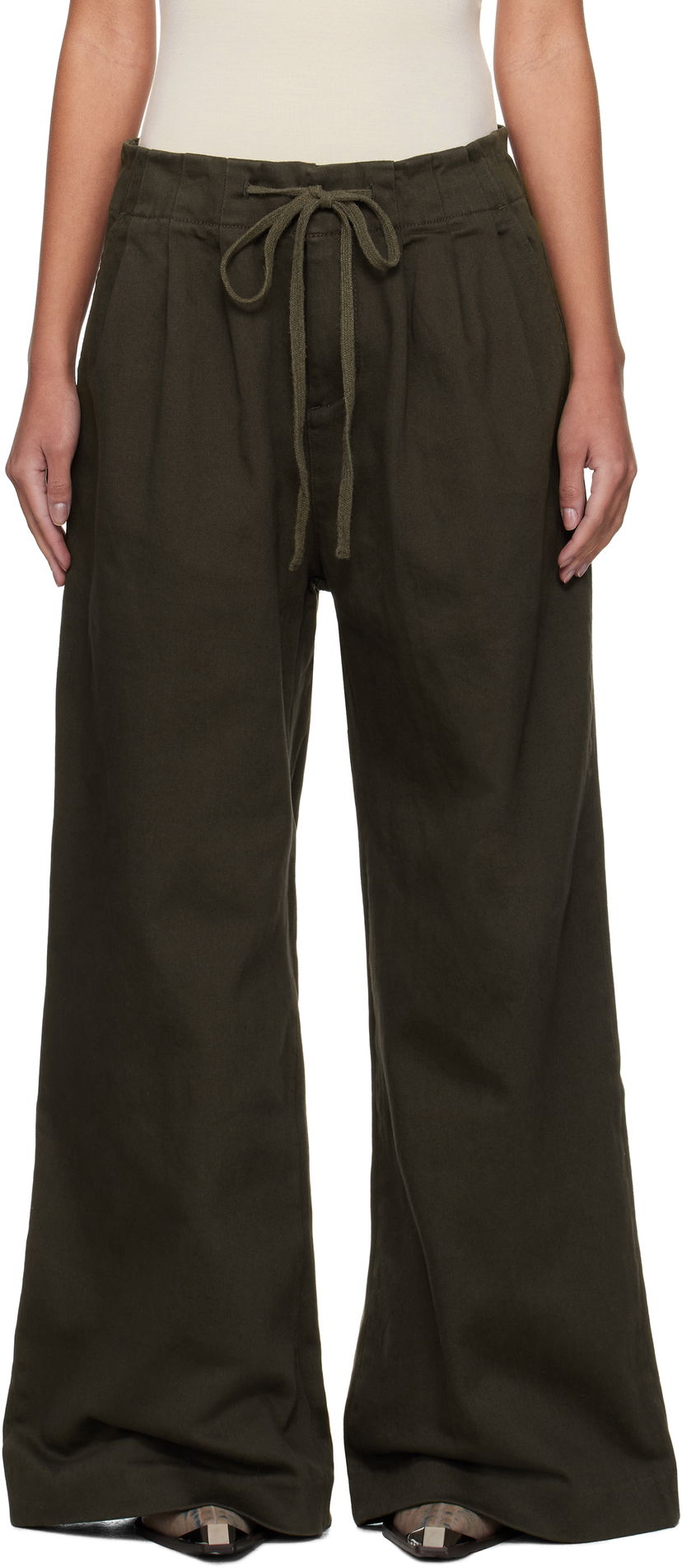 Housut Entire Studios Entire Studios Cinch Trousers Vihreä | ES2546OL