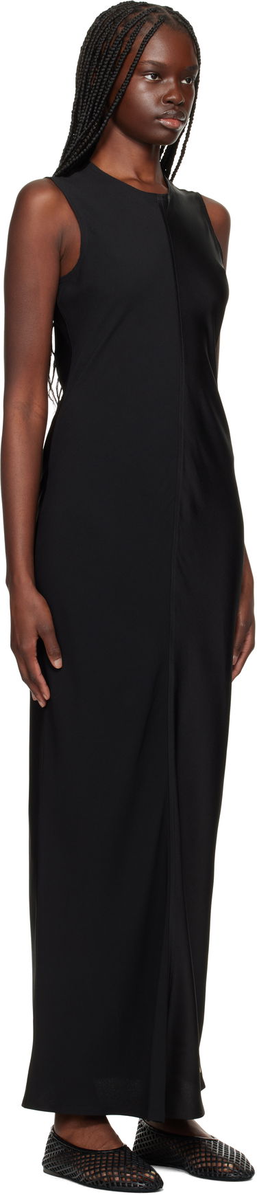 Mekko AMI AMI Paris Straight Maxi Dress Musta | FDR366.AC0014, 1