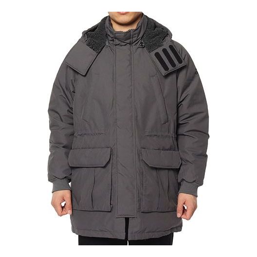 Parka adidas Originals Hooded Loose Down Jacket Harmaa | DM1940