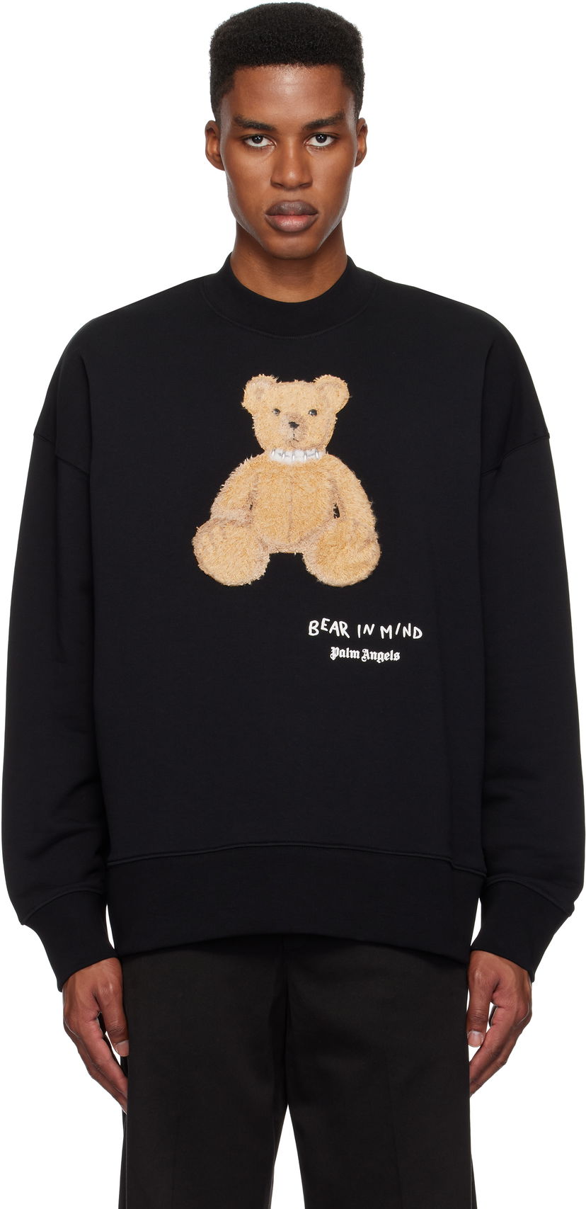 Huppari Palm Angels Sweatshirt Bear In Mind Musta | PMBA026F24FLE0111060