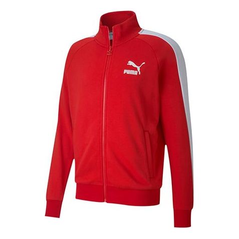 Takki Puma Iconic T7 Track Knit Jacket Punainen | 599331-11