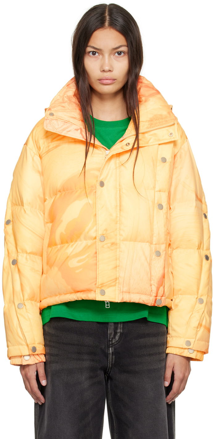 Puffer takki Feng Chen Wang Feng Chen Wang Deconstructed Down Jacket Oranssi | FWF14JK23