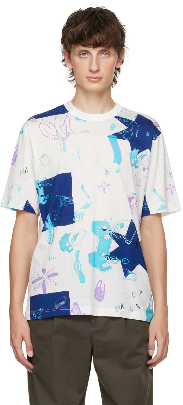 T-paita Paul Smith PS Paul Smith Mag Obsessions Graphic T-Shirt Valkoinen | M2R-220X-L21855