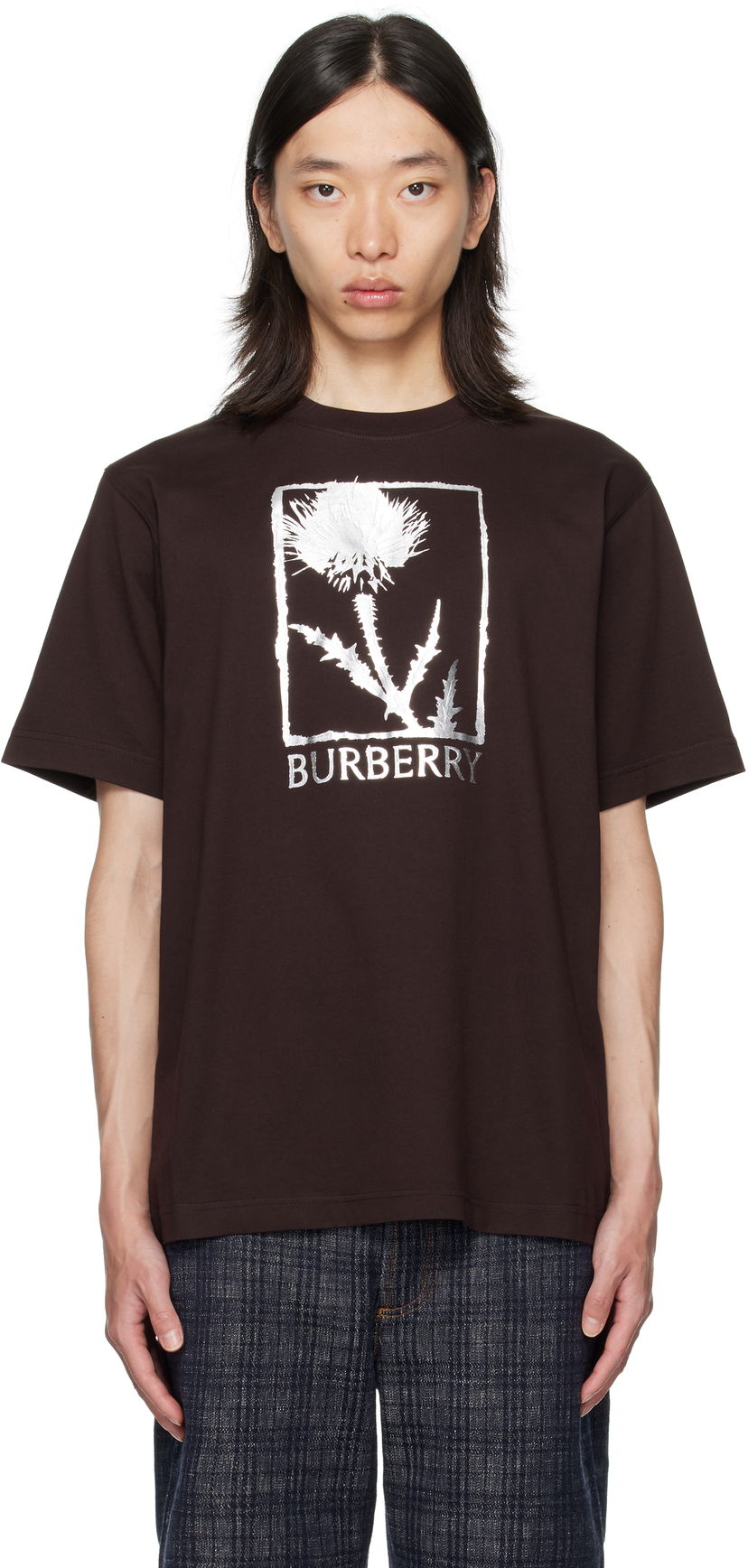 T-paita Burberry Burberry Foil Graphic T-Shirt Ruskea | 8116887