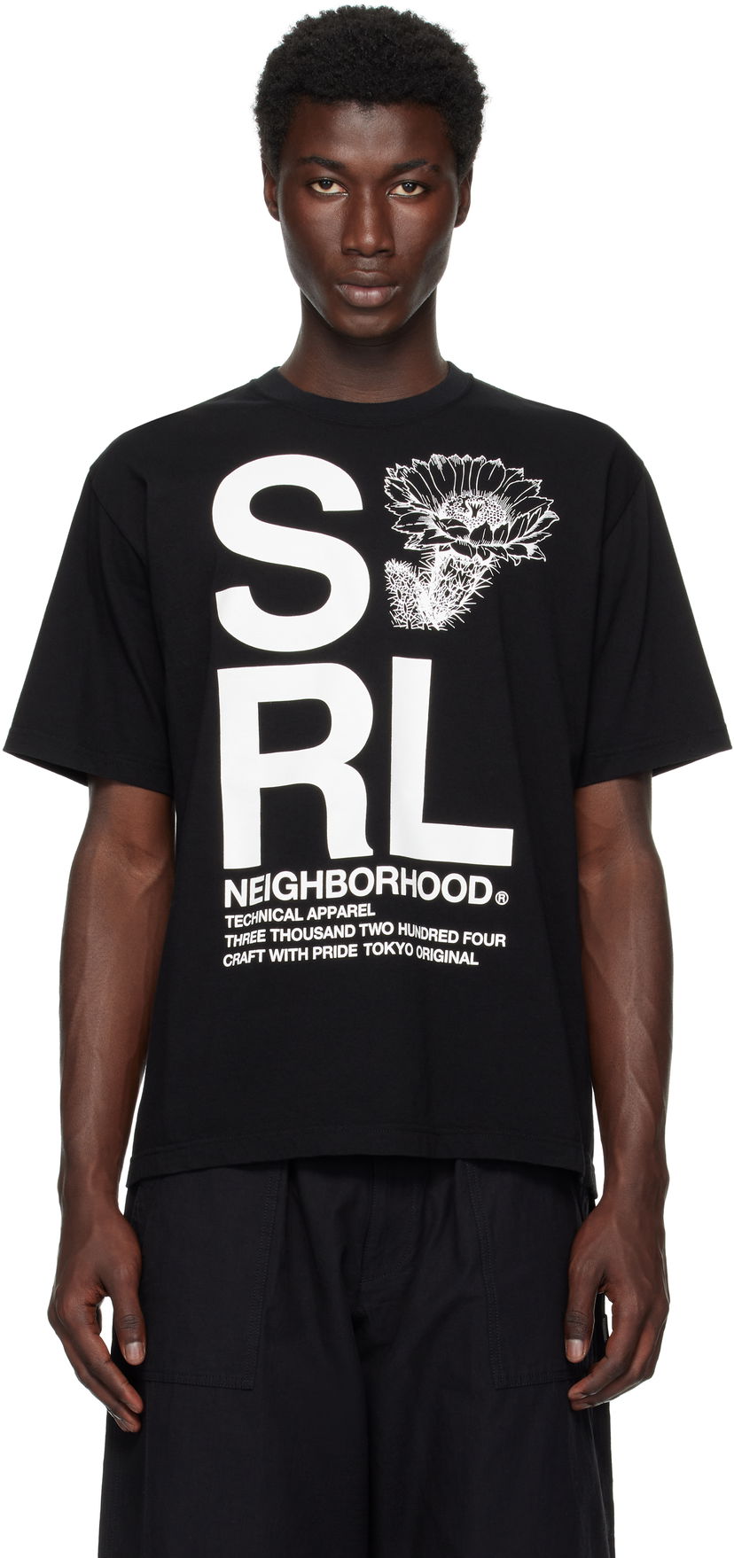 T-paita Neighborhood Neighborhood 'SRL' T-Shirt Musta | 251PCNH-ST18