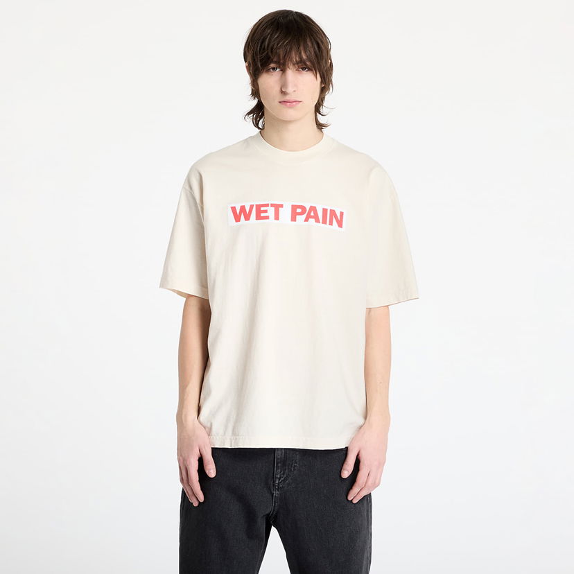 T-paita Pleasures PLEASURES Wet Pain T-Shirt Beige | P25SP066 CREAM
