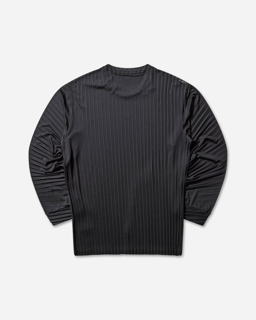 T-paita Satisfy AuraLite Pleated Long T-Shirt Musta | 11068 00001