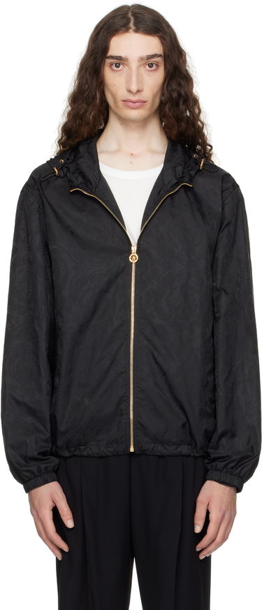 Tuulitakki Versace Versace Barocco Jacquard Windbreaker Jacket Musta | 1019895_1A15005, 0