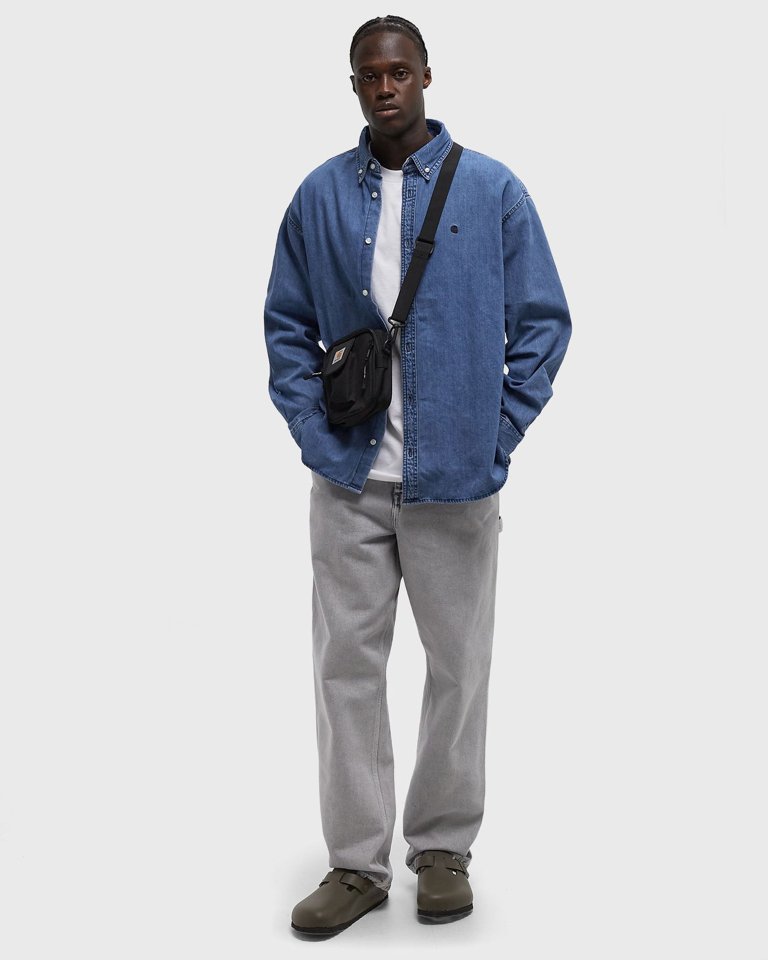 Paita Carhartt WIP Long Sleeve Lucas Denim Shirt Sininen | I034525-01.06, 1