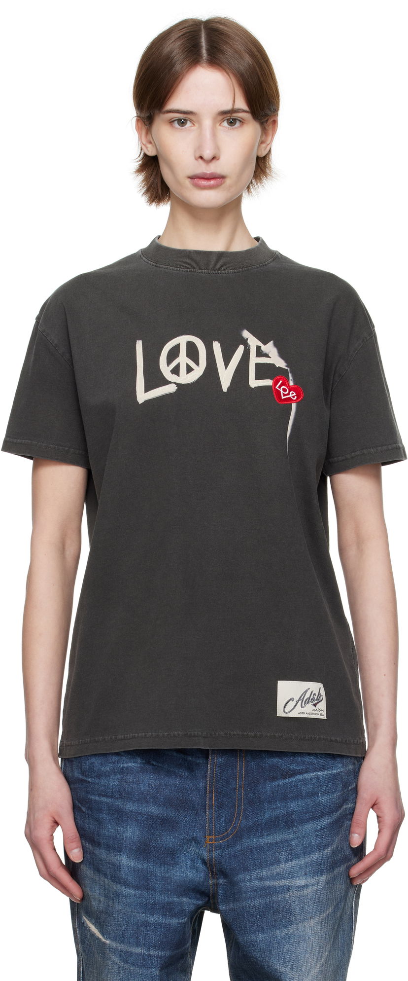 T-paita Andersson Bell Andersson Bell 'Love' Graphic Tee Harmaa | atb1252u