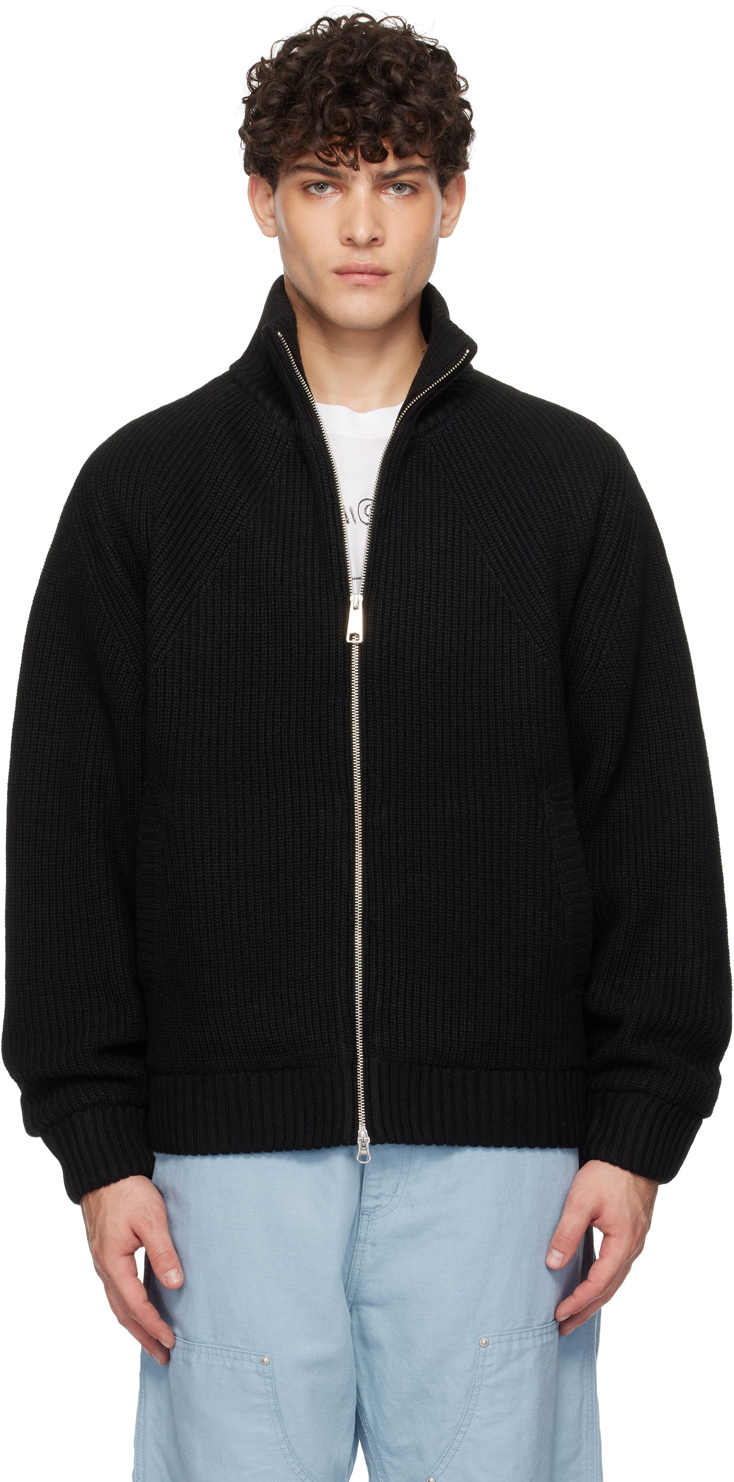 Villapaita Carhartt WIP Black Banley Knit Jacket Musta | I033902, 0