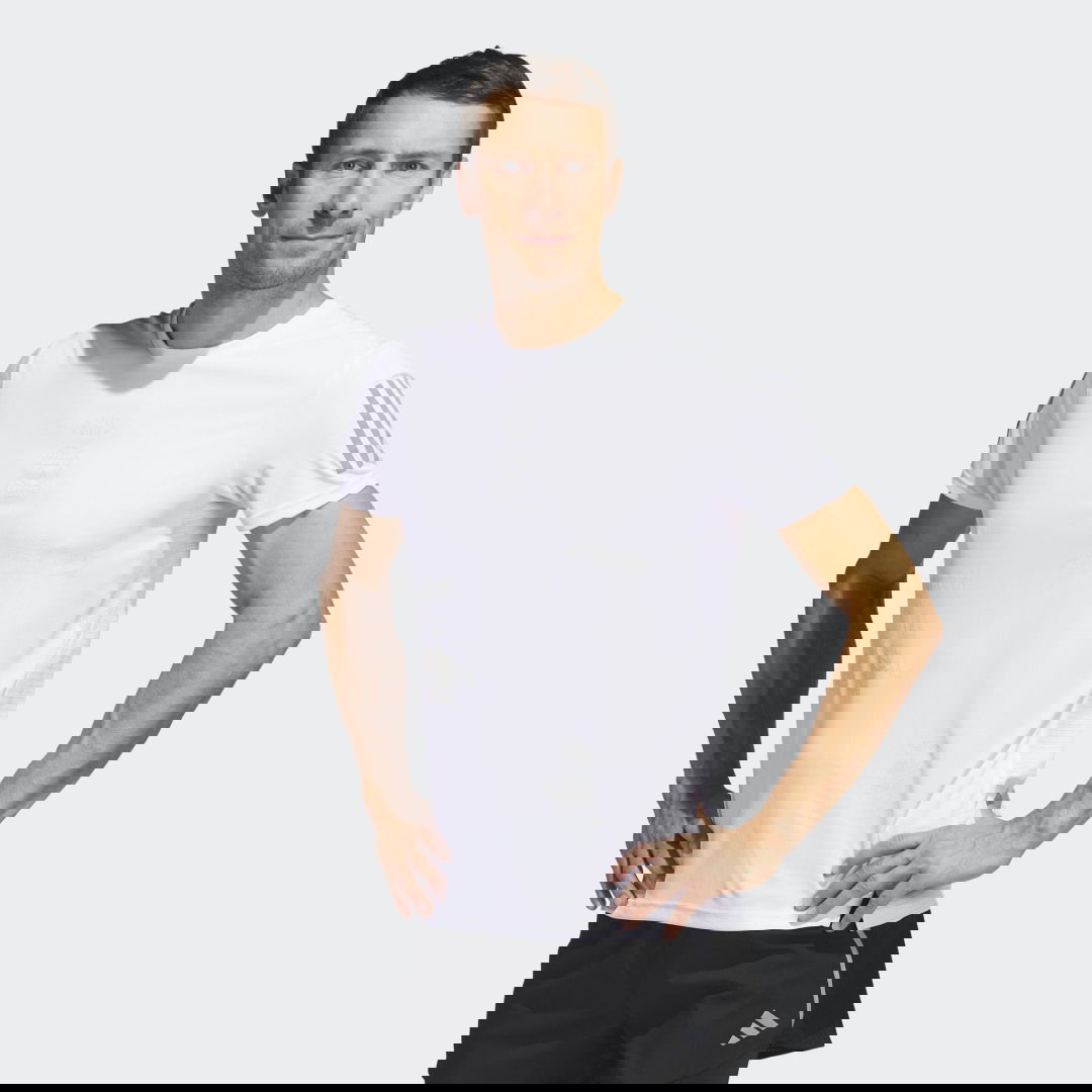 T-paita adidas Performance Run For The Oceans Tee Valkoinen | IC0215, 0