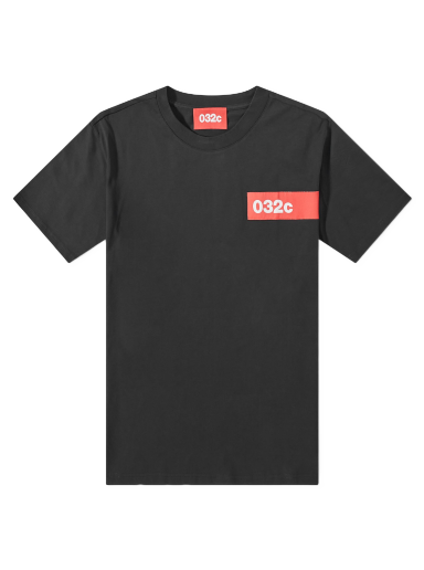 T-paita 032C Taped Tee Black Musta | SS23-C-1010