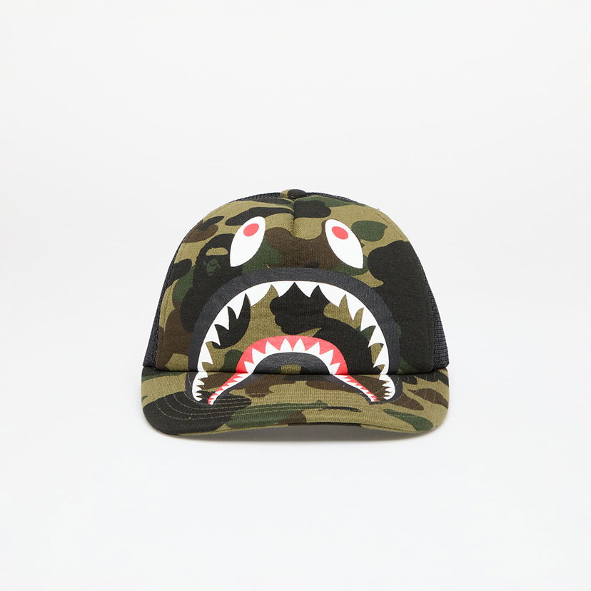 Korkki BAPE A BATHING APE 1st Camo Shark Mesh Cap Vihreä | 001CPK701008M GRN