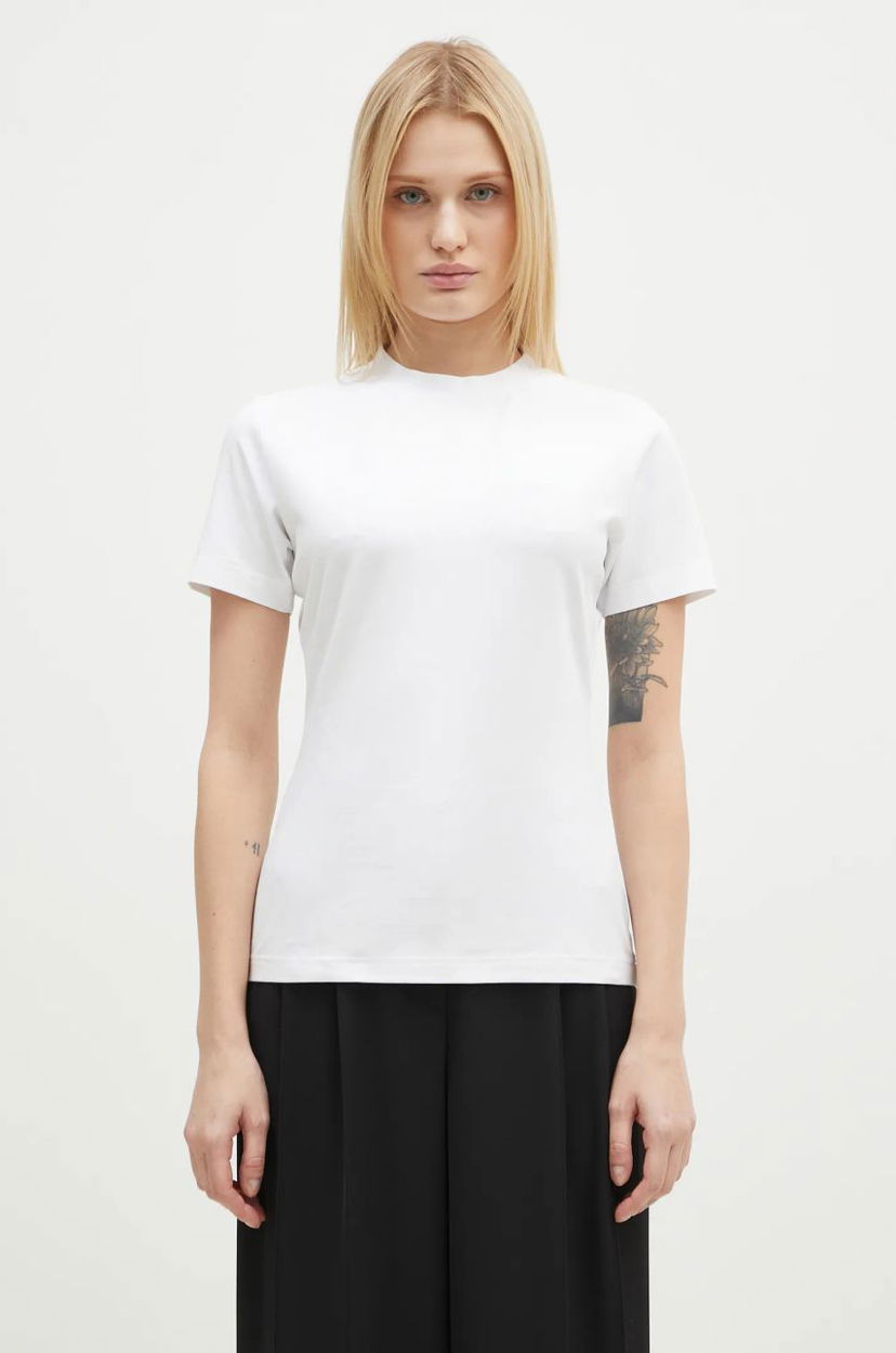 T-paita VETEMENTS VETEMENTS Fitted T-Shirt Valkoinen | WA66TR630W