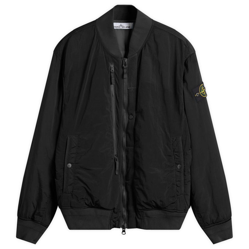 Bomber-takki Stone Island Nylon Metal EcoNyl PrimaLoft Bomber Jacket Musta | K2S154100038-V0029