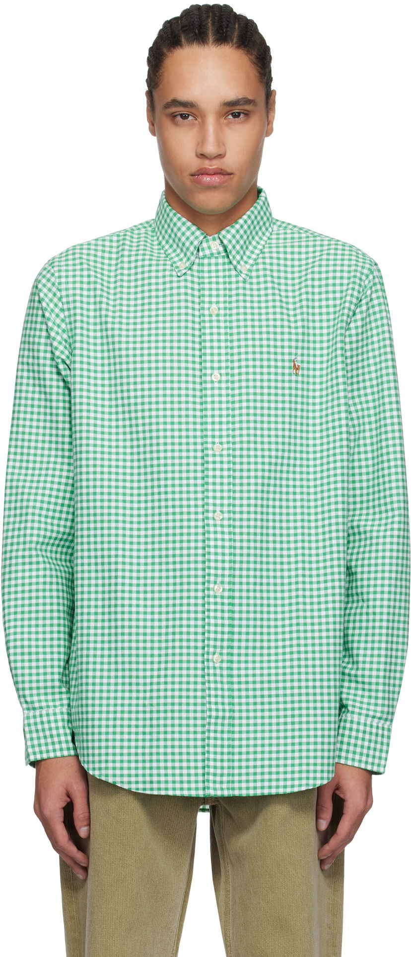 Paita Polo by Ralph Lauren Ralph Lauren Classic Fit Gingham Oxford Shirt Vihreä | 710813021022