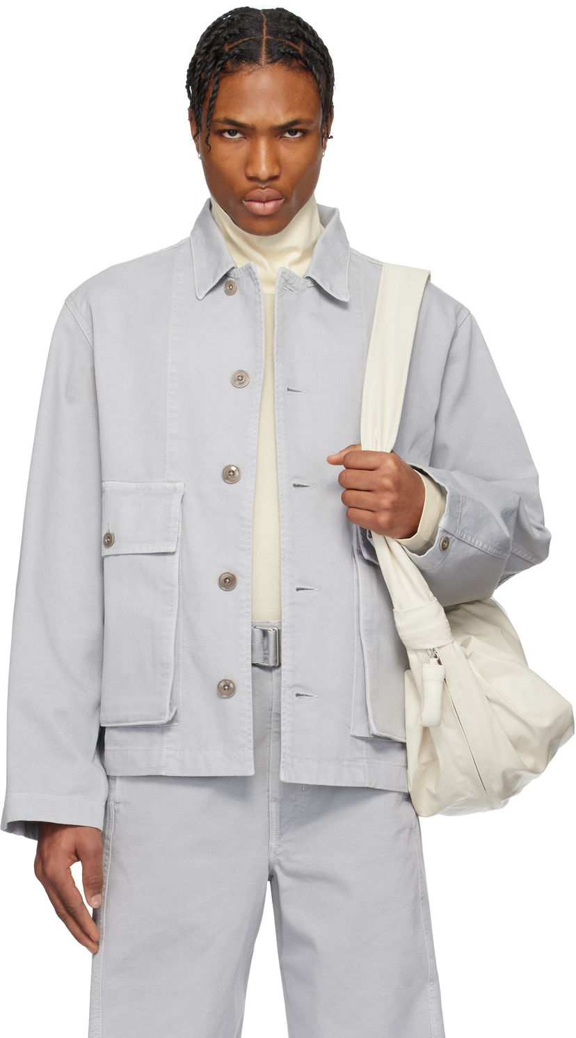 Takki LEMAIRE Lemaire Boxy Denim Jacket Harmaa | OW306 LD1036