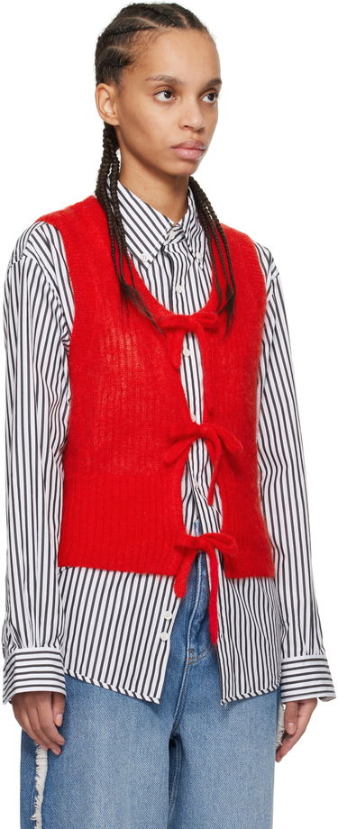 Villapaita GANNI Ganni Tie String Vest Punainen | K2344, 1
