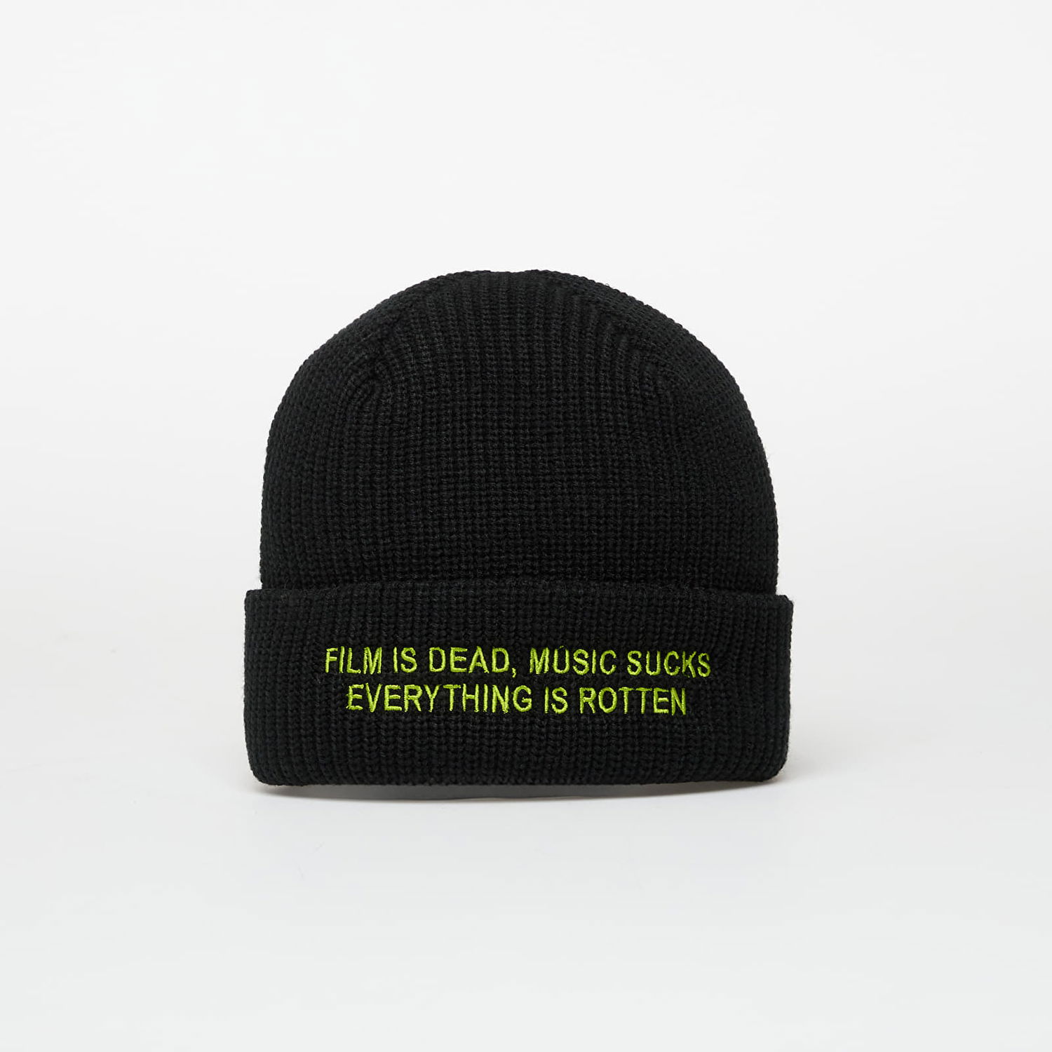 Pipo Pleasures Critic Beanie Universal Musta | P25F095-BLACK, 1