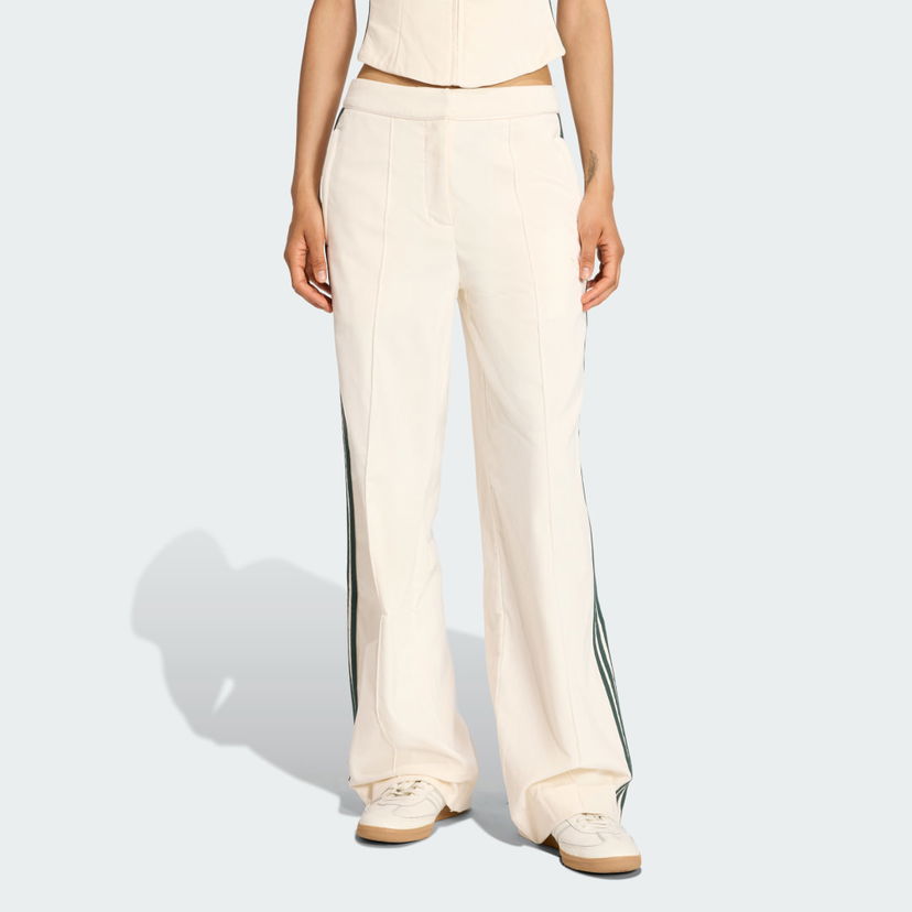 Housut adidas Originals adidas Originals Velvet Wide Leg Pants Valkoinen | KF2303