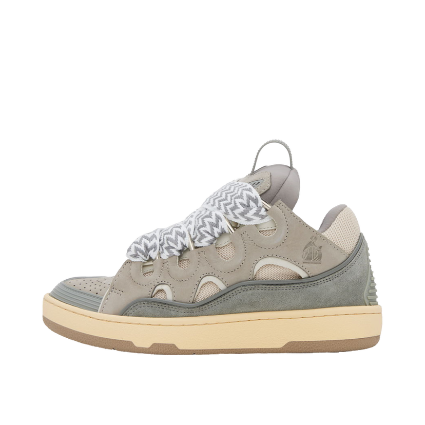 Tennarit ja kengät LANVIN Leather Curb Sneakers "Gray" Harmaa | FW-SKDK02-DRAG-A21
