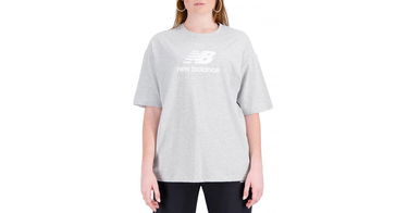 T-paita New Balance Essentials Stacked Logo Harmaa | wt31519-ag, 1