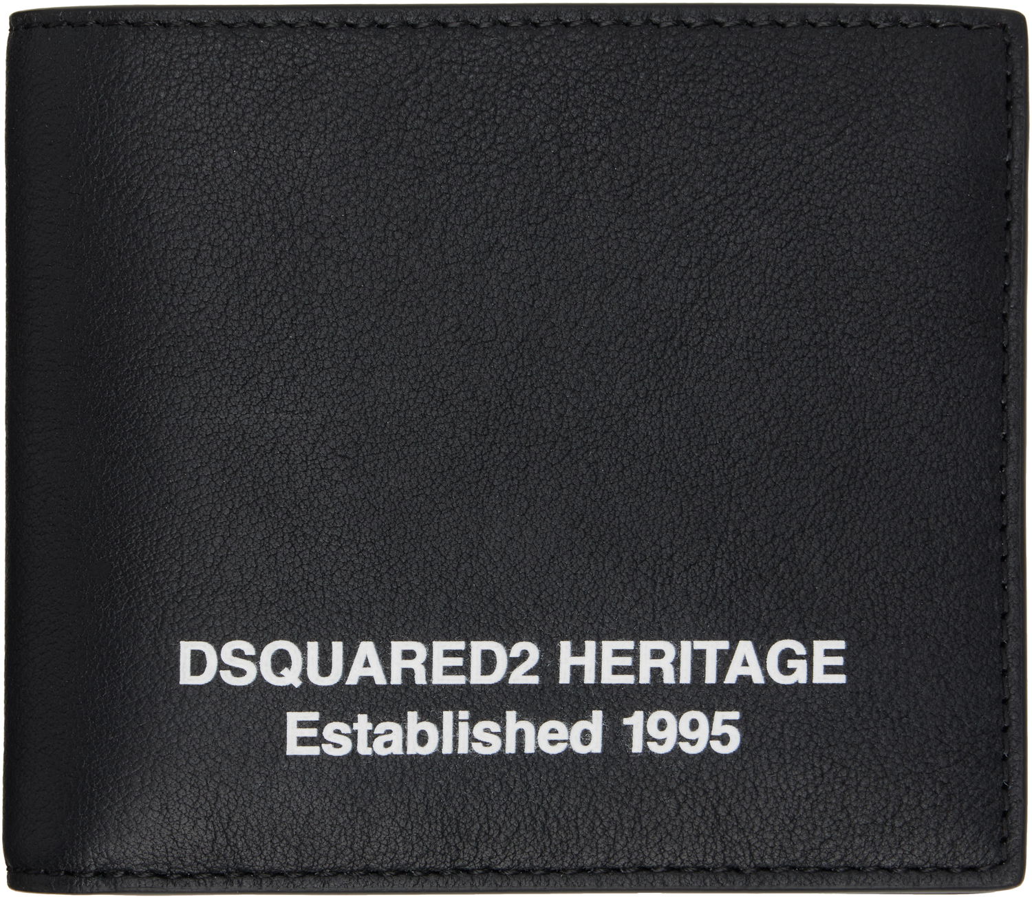 Lompakko DSQUARED2 Dsquared2 Heritage Leather Wallet Musta | WAM0075_12900001, 0